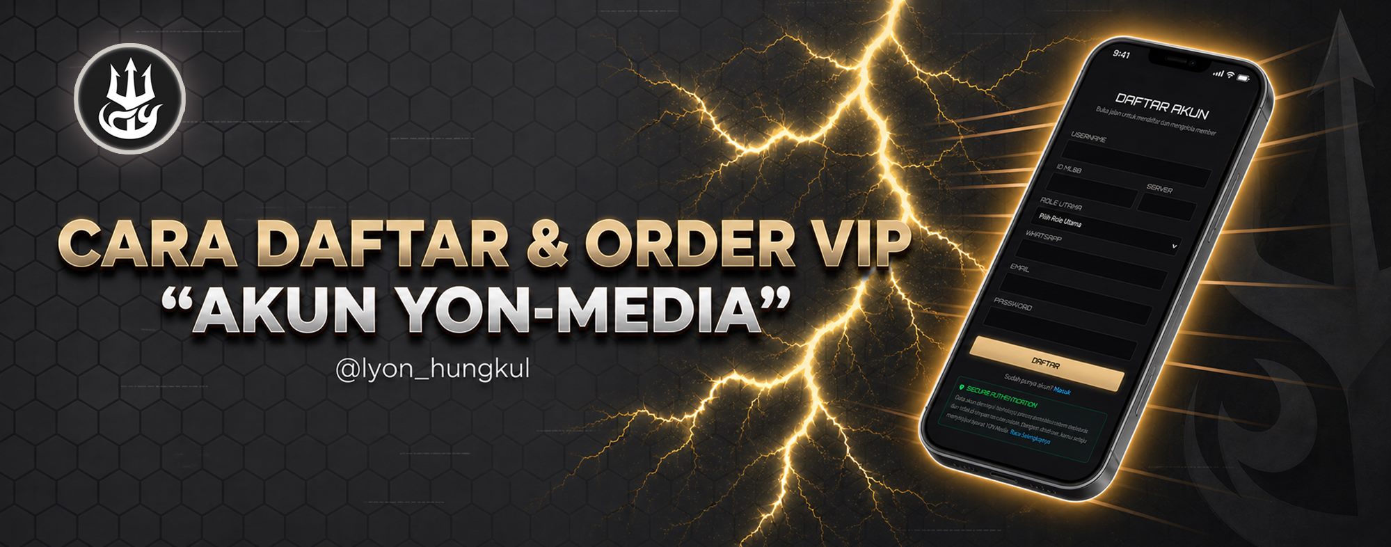 Cara daftar dan order VIP akun Yonpedia